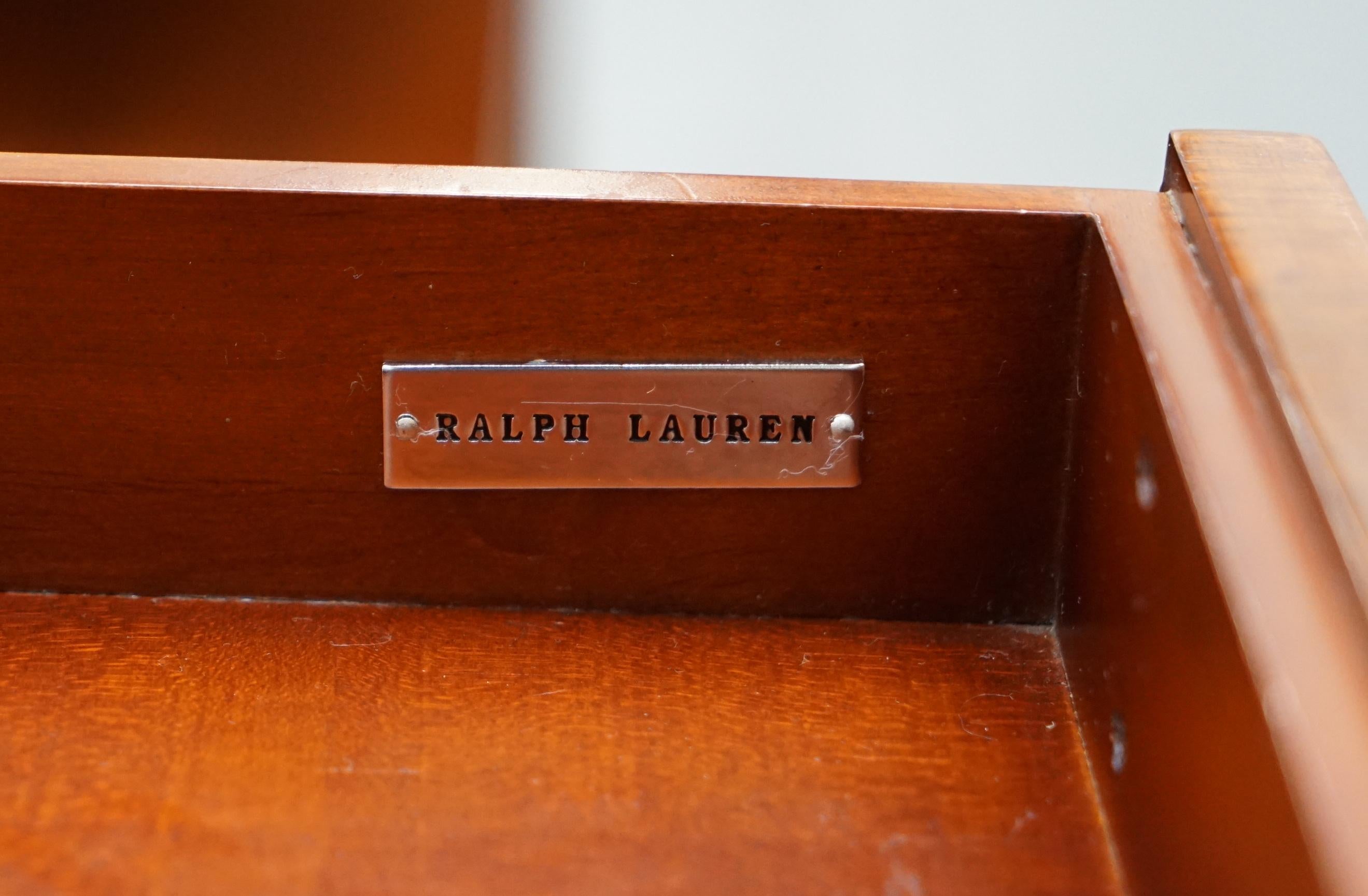 Pair of Stunning Ralph Lauren Modern Hollywood Nightstands Bedside Tables 7