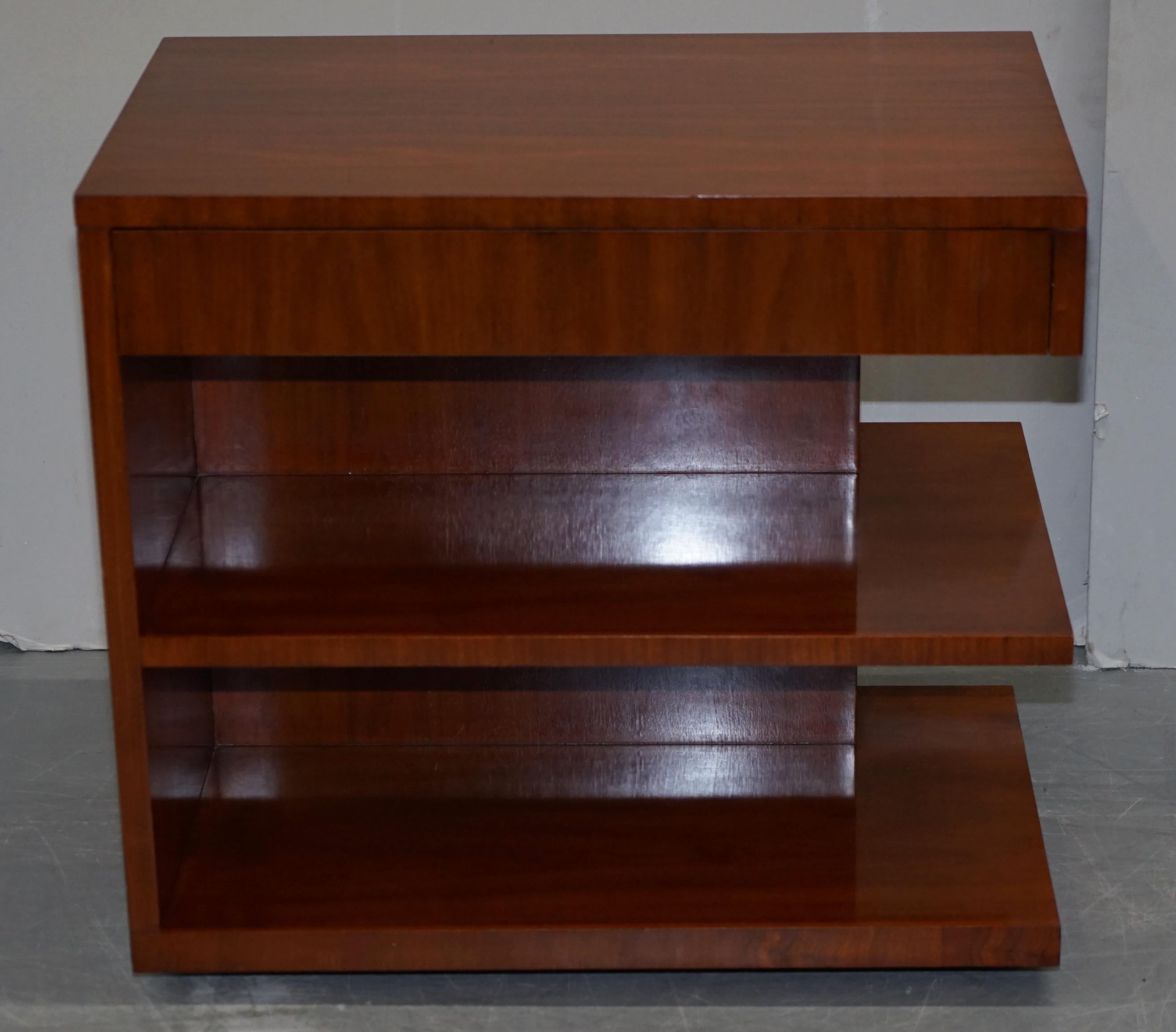 20th Century Pair of Stunning Ralph Lauren Modern Hollywood Nightstands Bedside Tables