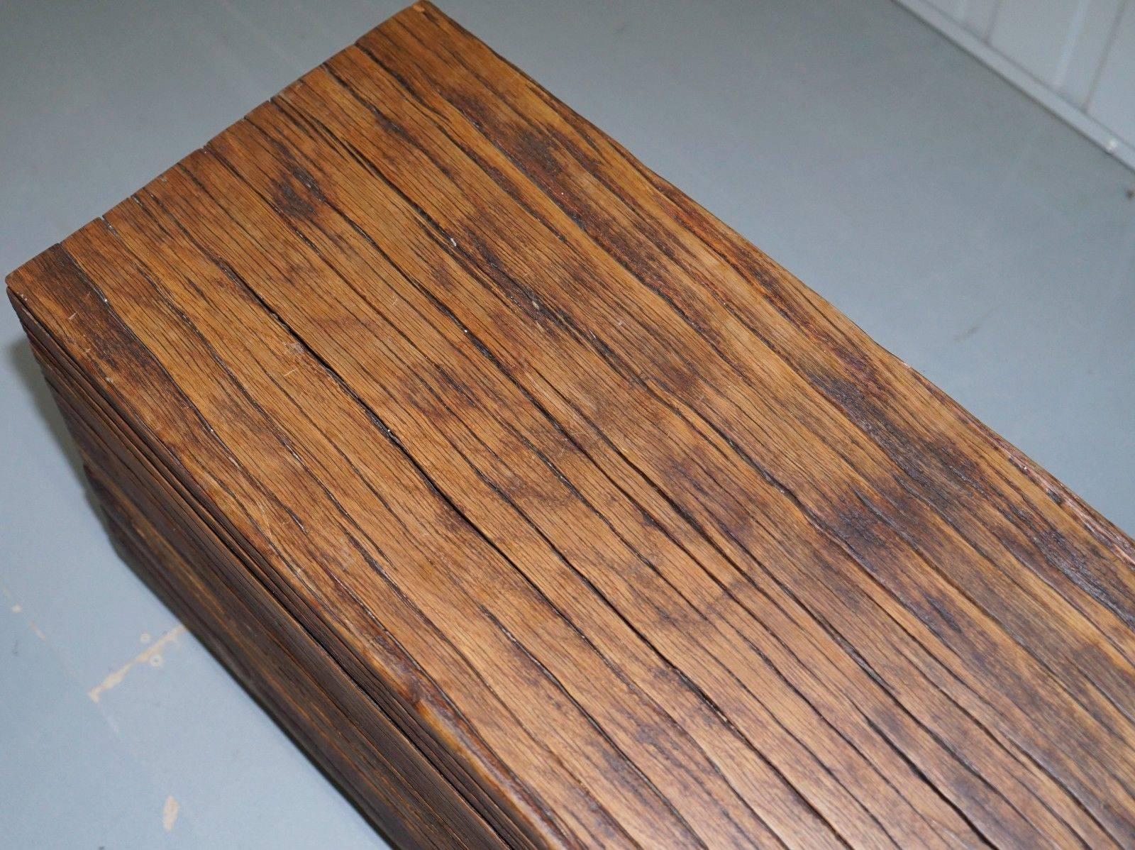 solid timber bench seat