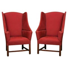 Paire de fauteuils Porter's Wingback stylisés