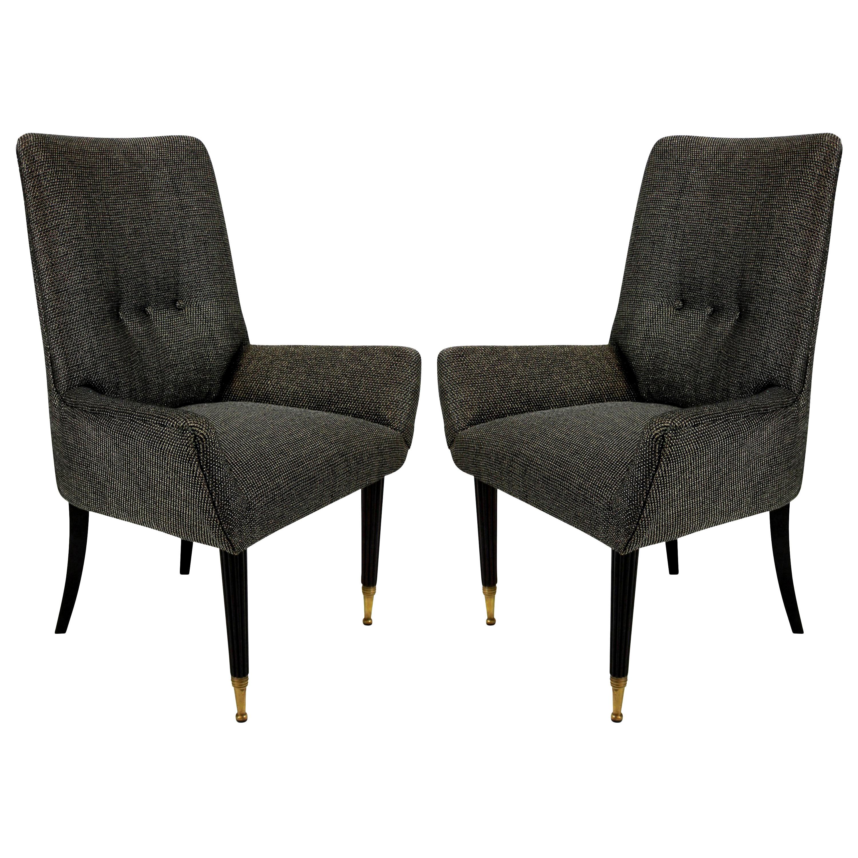 Pair of Stylish Italian Bedroom Chairs