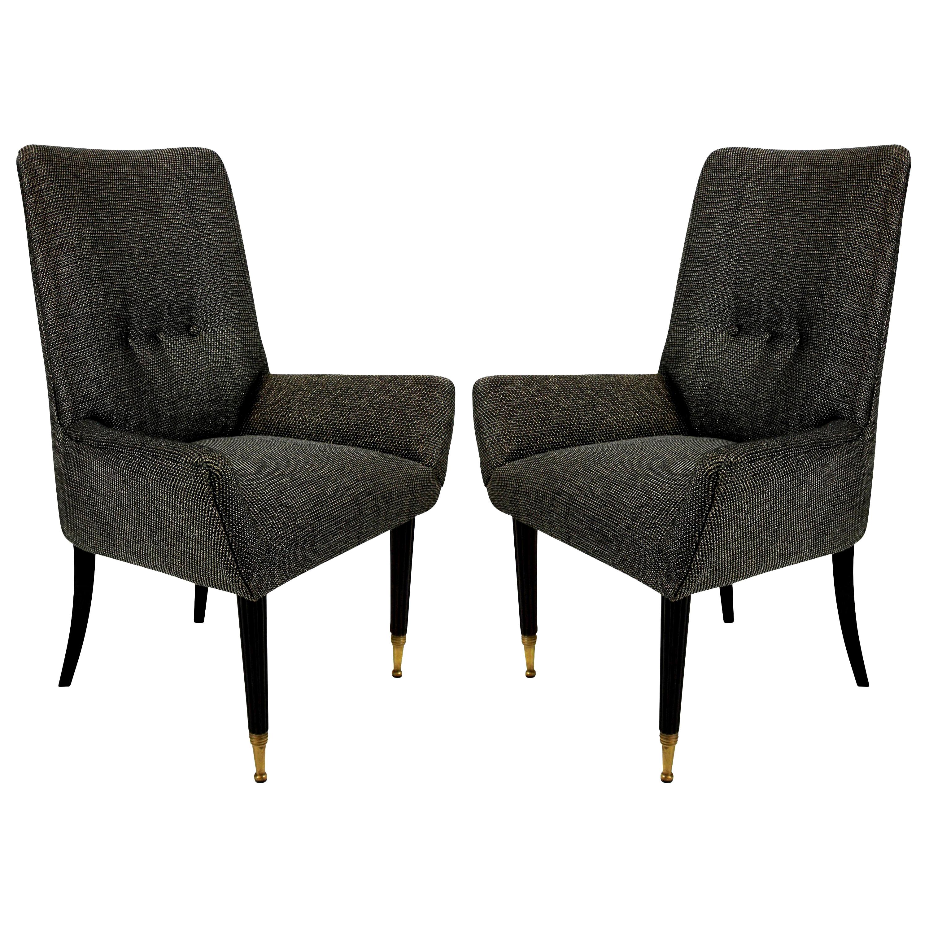 Pair of Stylish Italian Bedroom Chairs