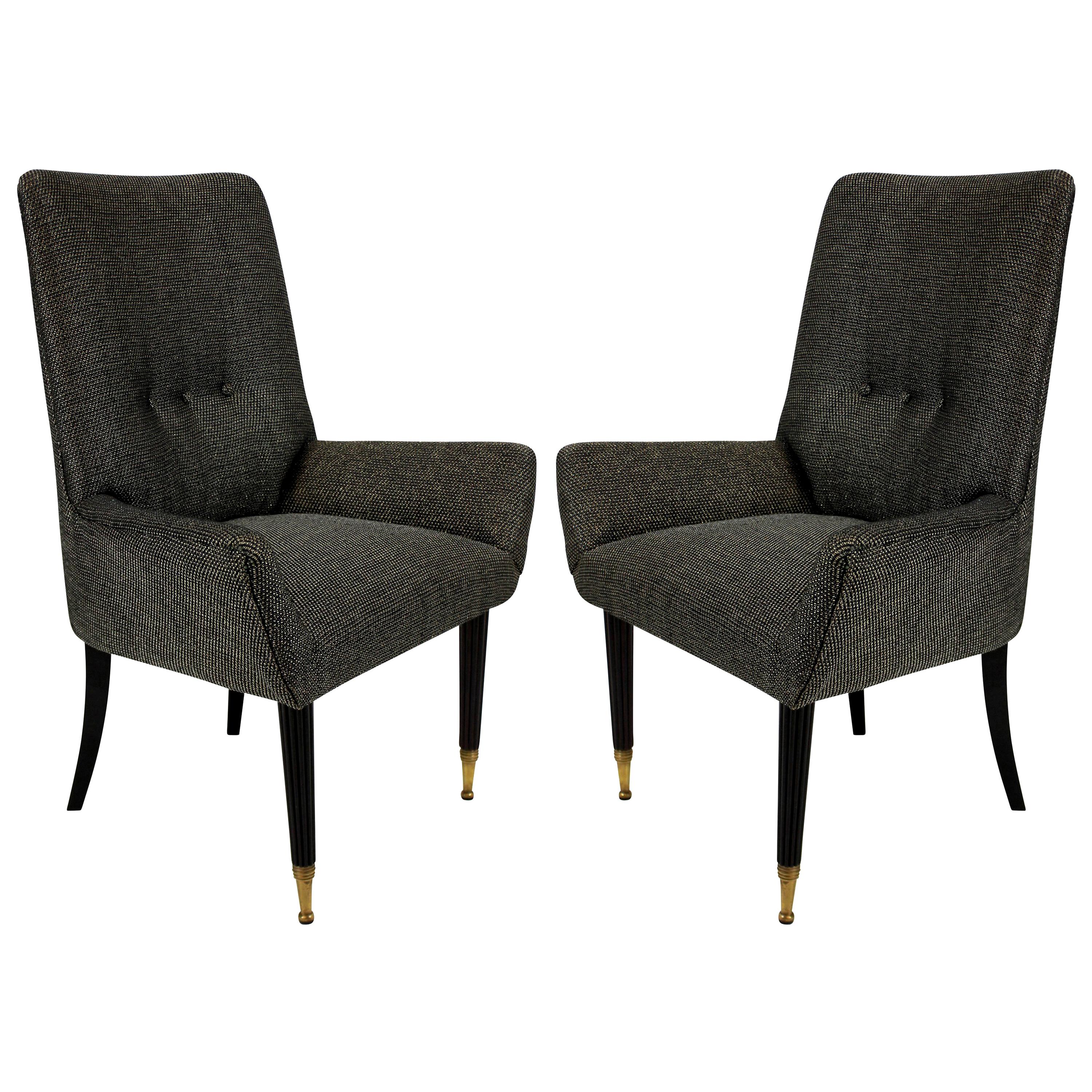 Pair of Stylish Italian Bedroom Chairs