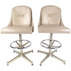 Pair of Stylish Modern Barstools by Daystrom