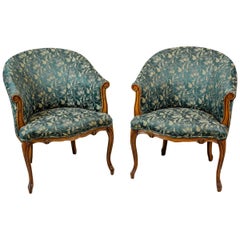 Pair of Stylized Armchairs from the 1970s-1980s