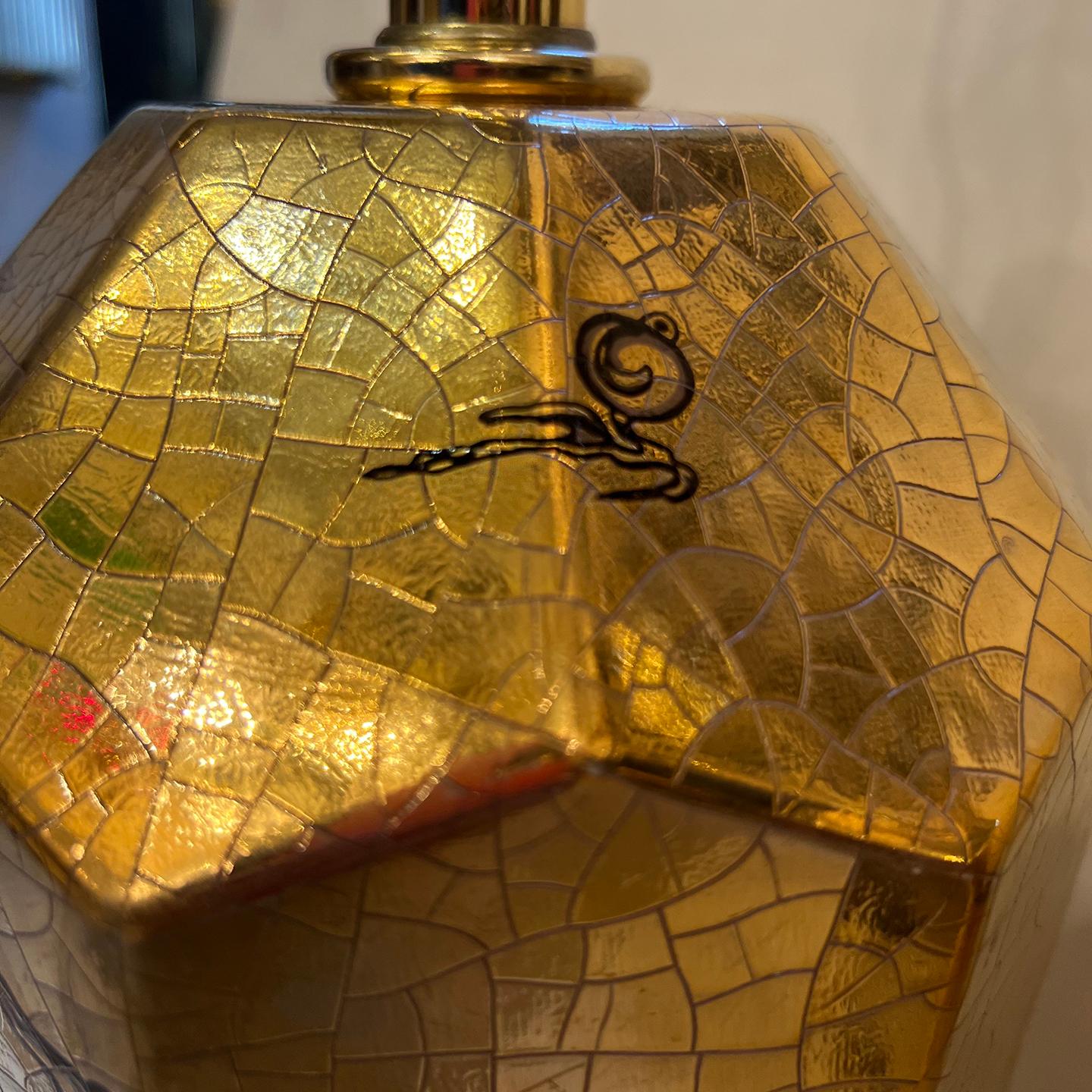 Paar stilisierte Drachen-Lampen (Französisch) im Angebot