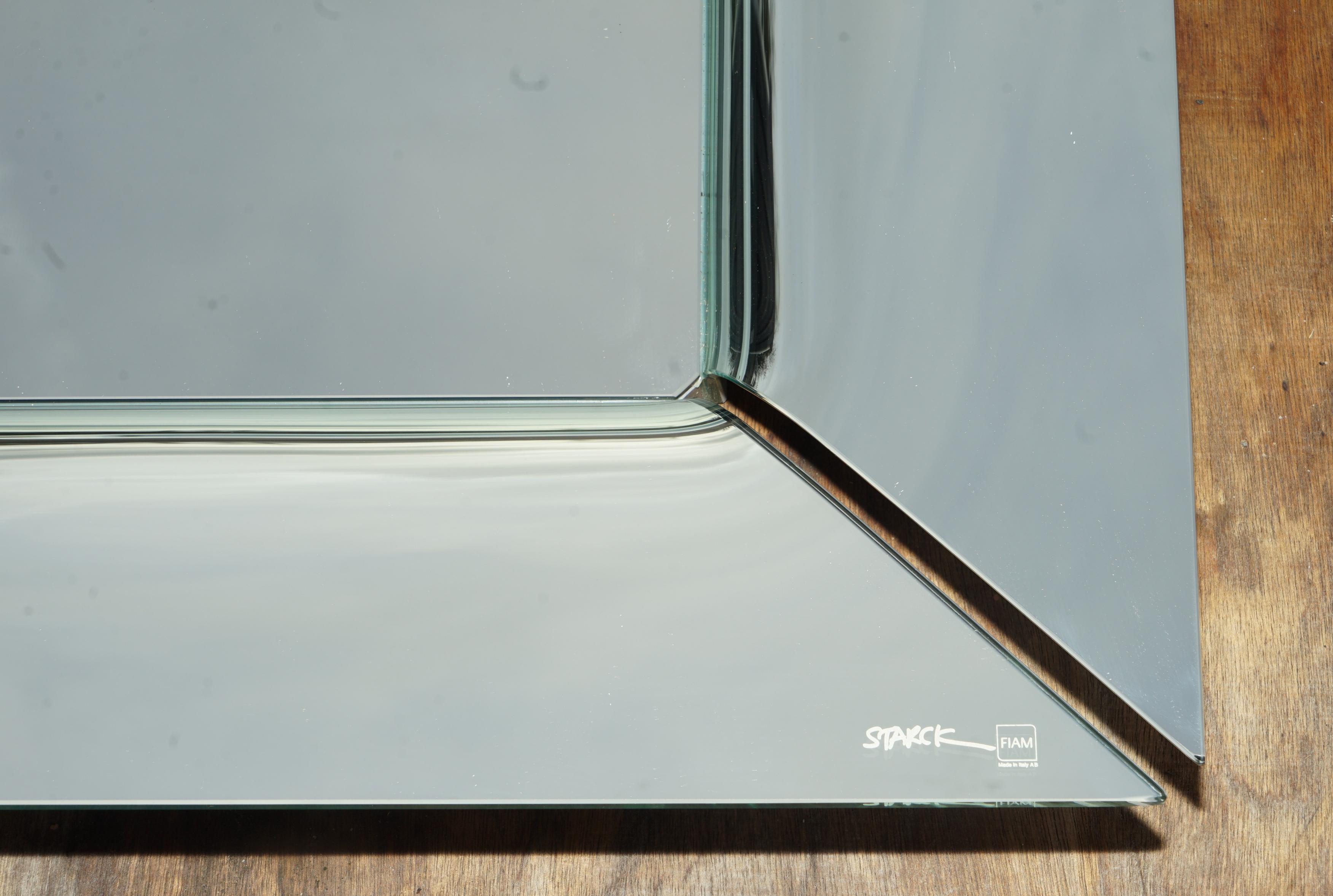 PAIR OF SUBLIME DESIGNER PHILIPPE STARCK FIAM CAADRE WALL MiRRORS 155CM TALL 6