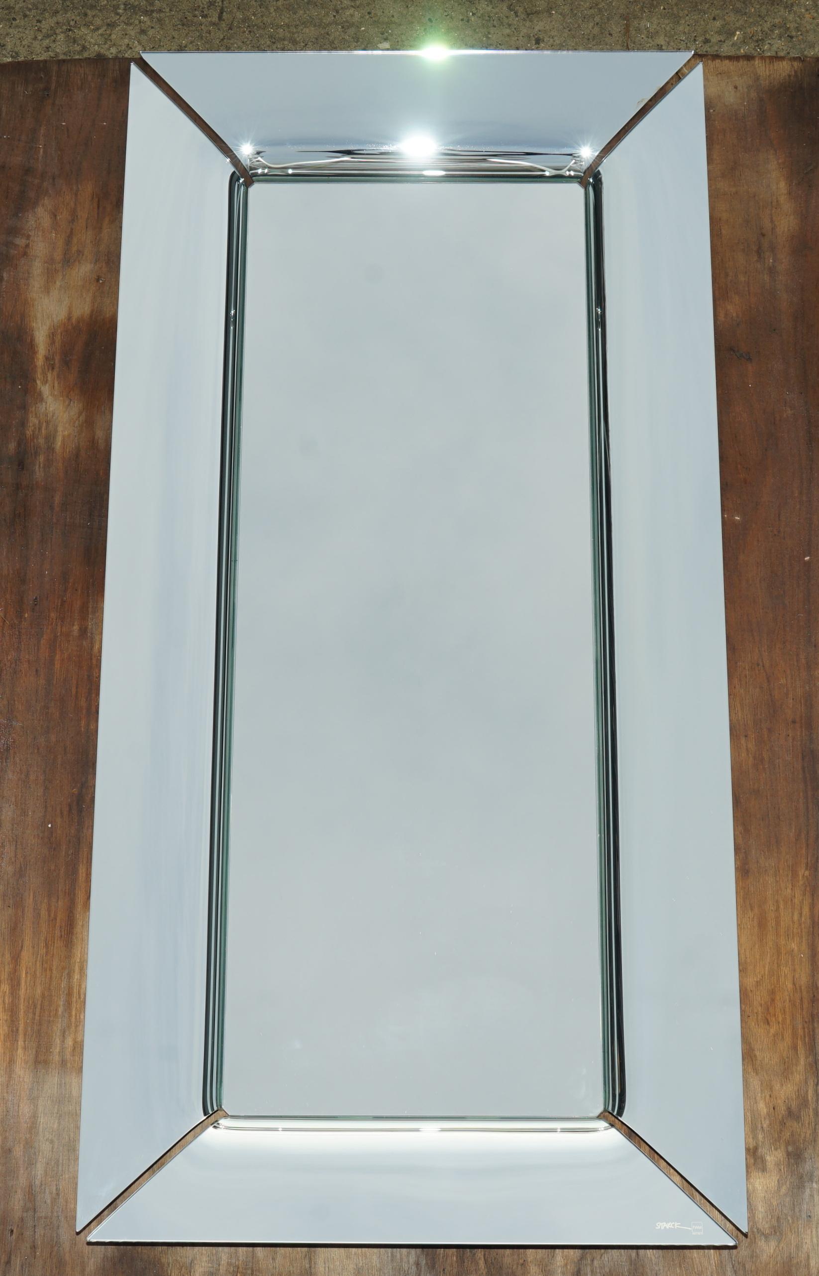 Art Deco PAIR OF SUBLIME DESIGNER PHILIPPE STARCK FIAM CAADRE WALL MiRRORS 155CM TALL For Sale