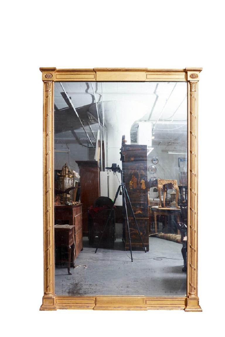 Adam Style Pair of Substantial Georgian Giltwood Mirrors For Sale