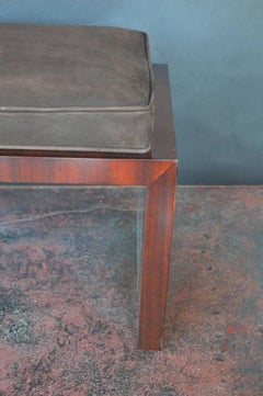 Pair of Suede Double Seat Benches