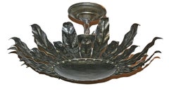 Pair of Sunburst Light Fixtures