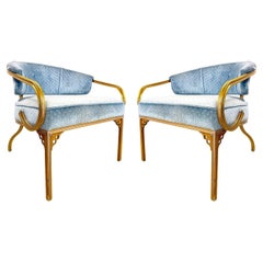 Pair of Super Chic Lounge Chairs by Robert Van Koert Cymbal Line