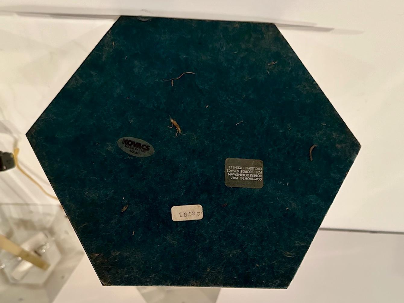 Paire de lampes de bureau en laiton de Robert Sonneman pour George Kovacs en vente 4