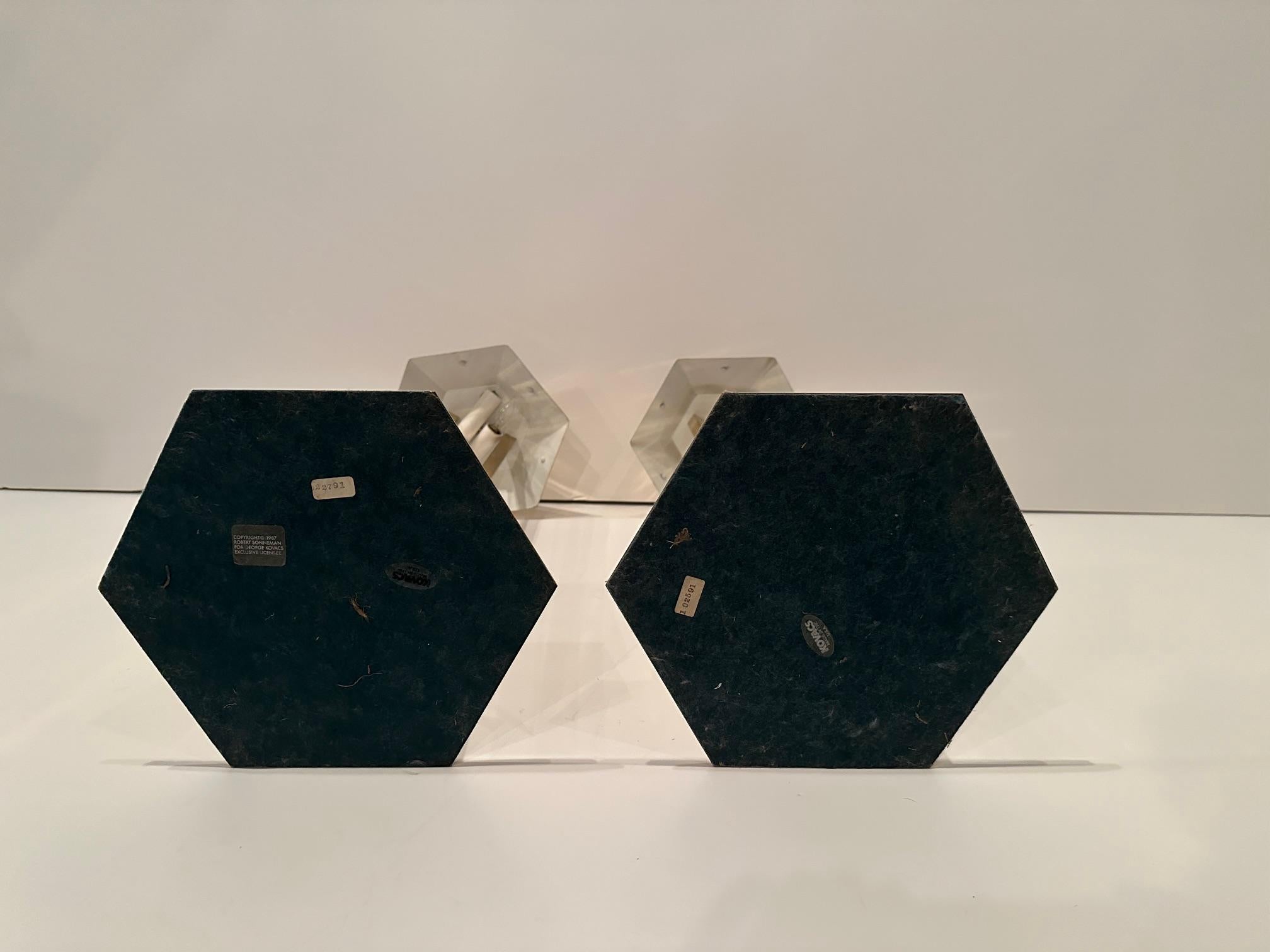 Paire de lampes de bureau en laiton de Robert Sonneman pour George Kovacs en vente 5