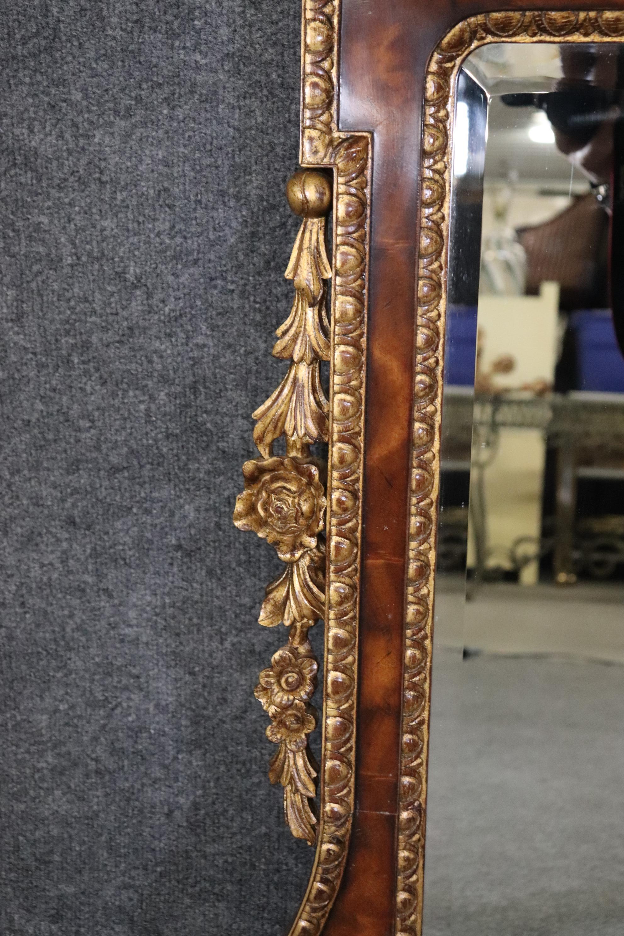 Pair of Superb Federal Style Gilded Georgian Mahogany Wall Mirrors  1