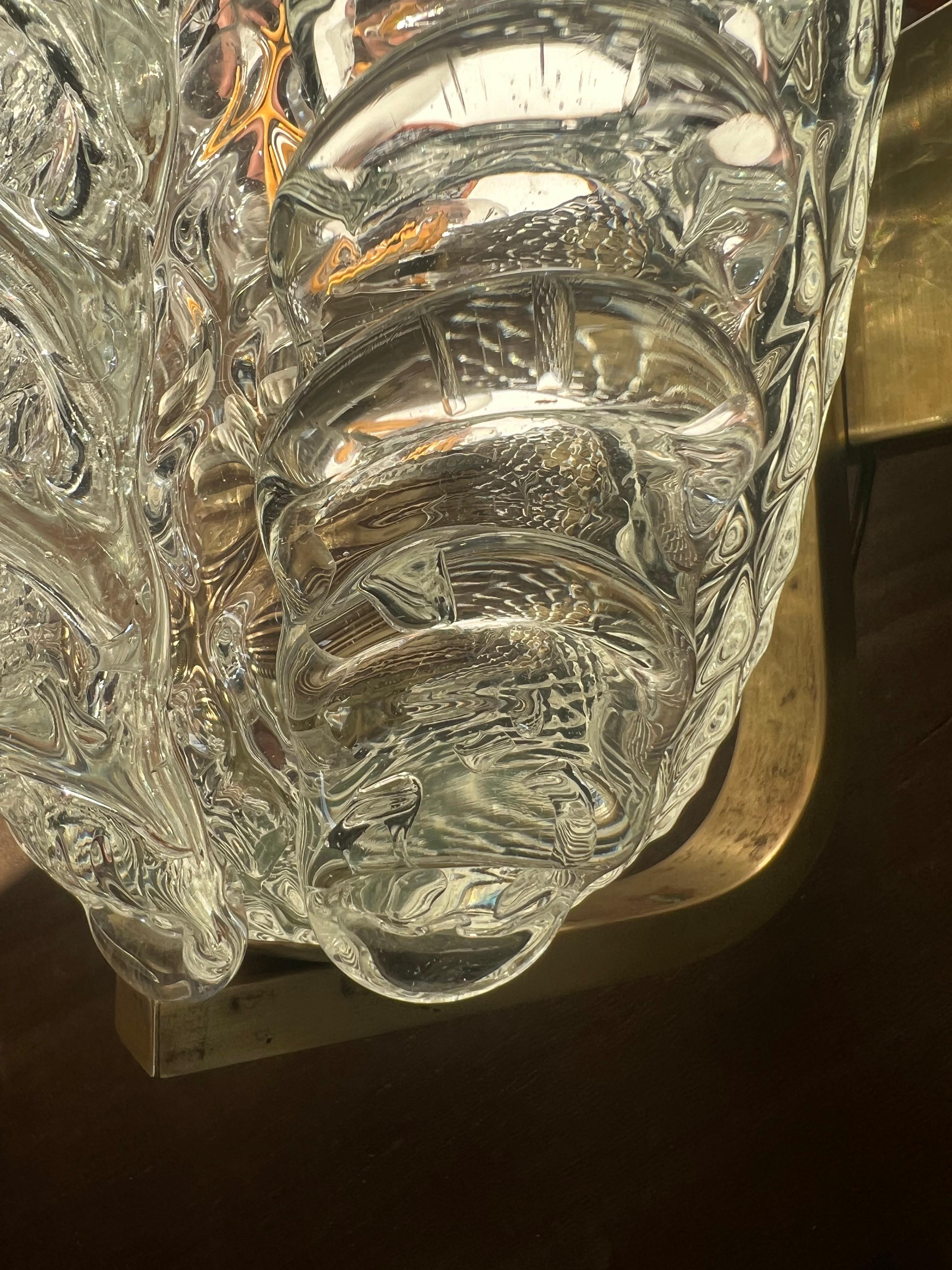 Pair of Superb Murano Glass Sconces, 1940 10