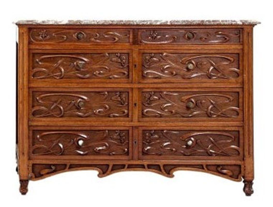 Pair of Superbly Carved Bruxelles Chests In Good Condition In Greenwich, CT