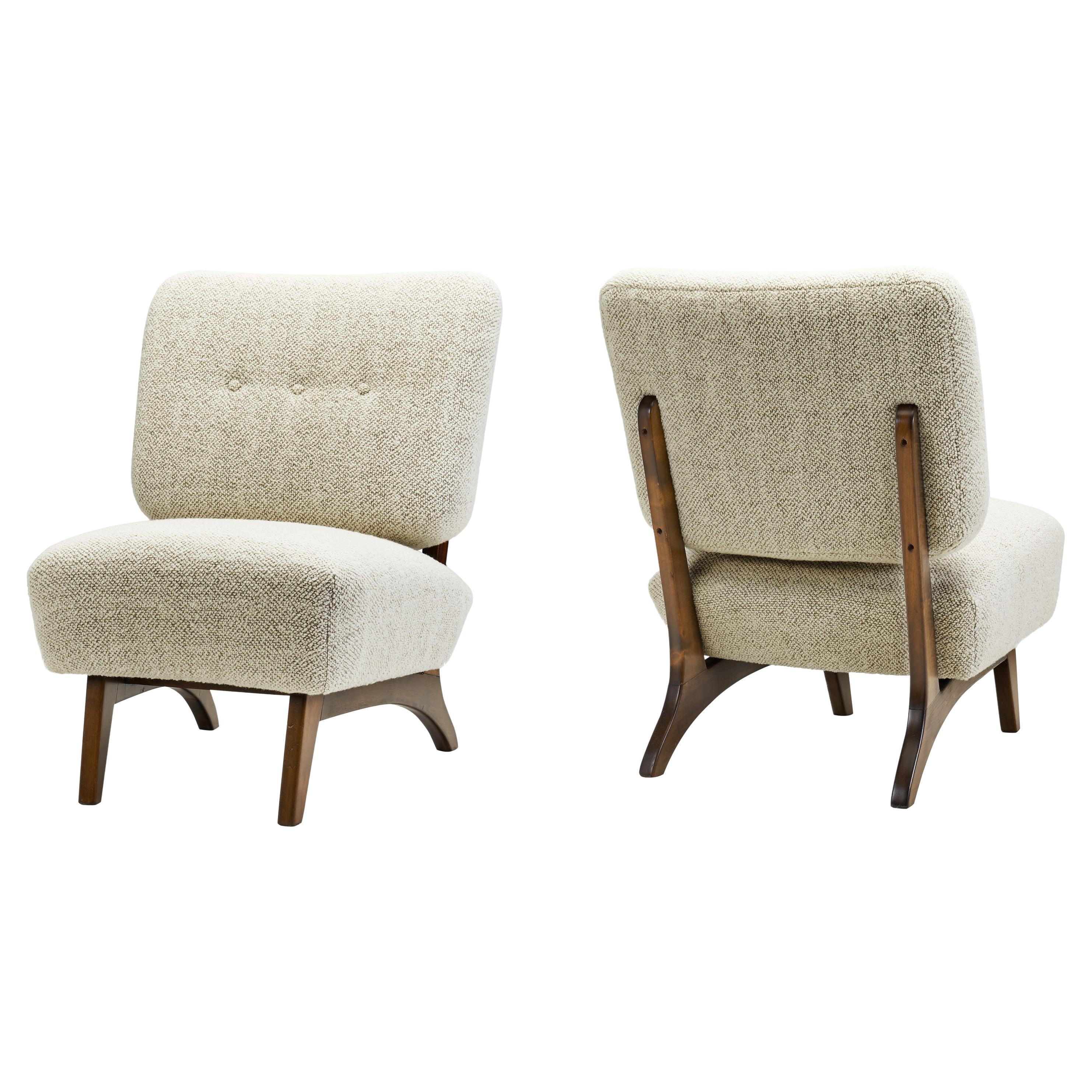 Paire de chaises longues "Susanna" par Aake Anttila pour Lepo, Finlande années 1950