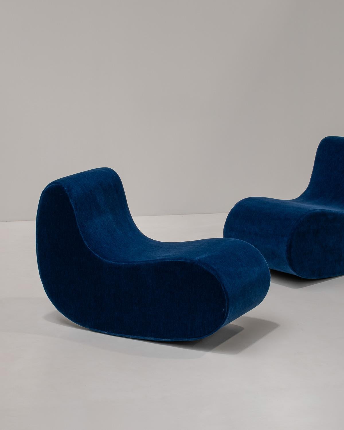 20ième siècle Paire de chaises longues Sutra de Gregorio Spini pour Kundalini, Italie en vente