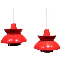 Pair of "Søværns" Pendants by Jørn Utzon, 1960s