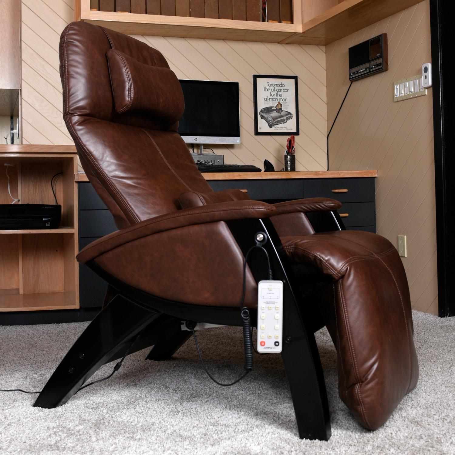 Pair of Svago SV 395 Zero Gravity Recliners Heated Vibrating Massage For Sale 11
