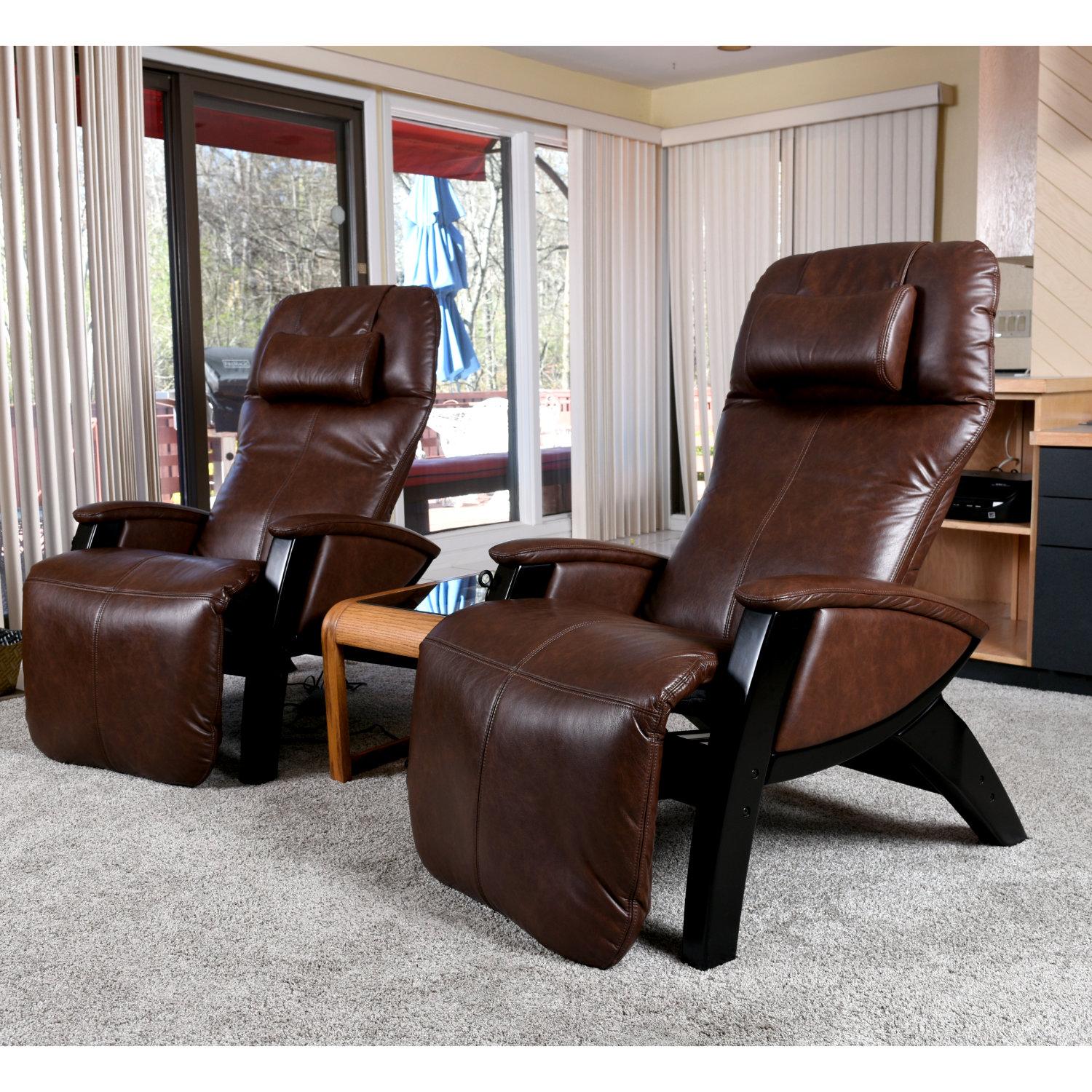 Japanese Pair of Svago SV 395 Zero Gravity Recliners Heated Vibrating Massage For Sale