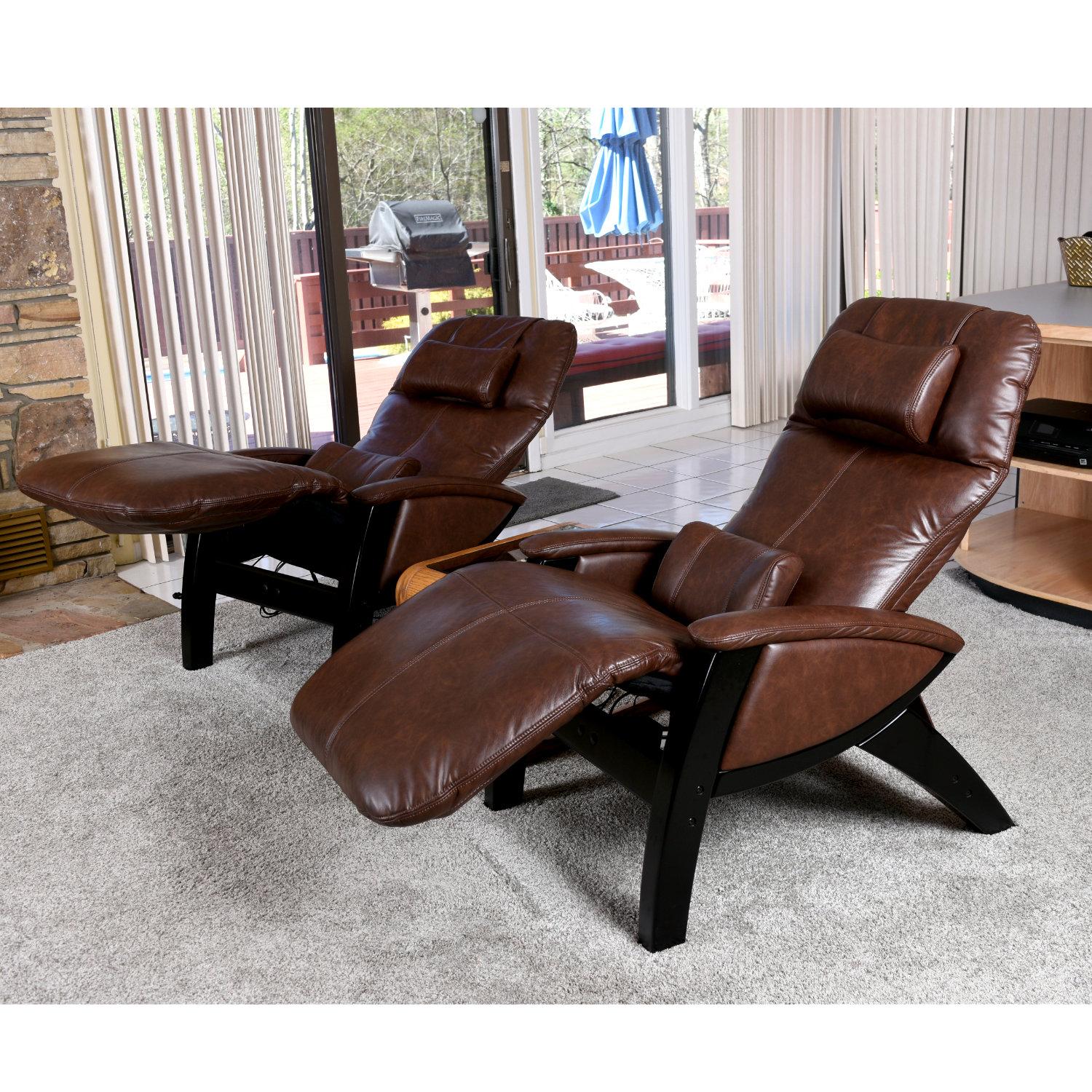 Pair of Svago SV 395 Zero Gravity Recliners Heated Vibrating Massage For Sale 2