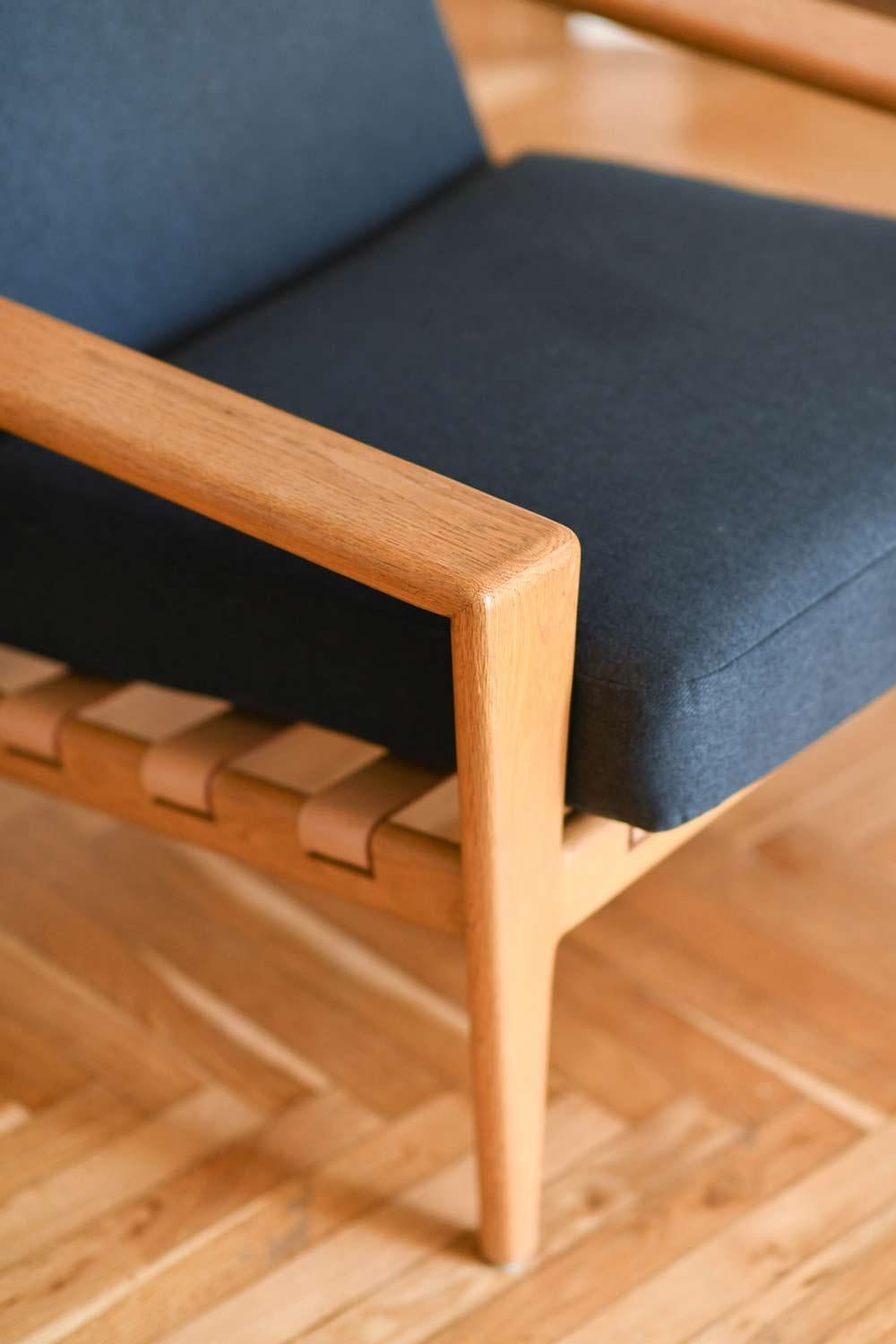 Pair of Svante Skogh 1957 “Bodo” Armchairs in Swedish Oak 'Set of 2' In Good Condition For Sale In Roma, RM