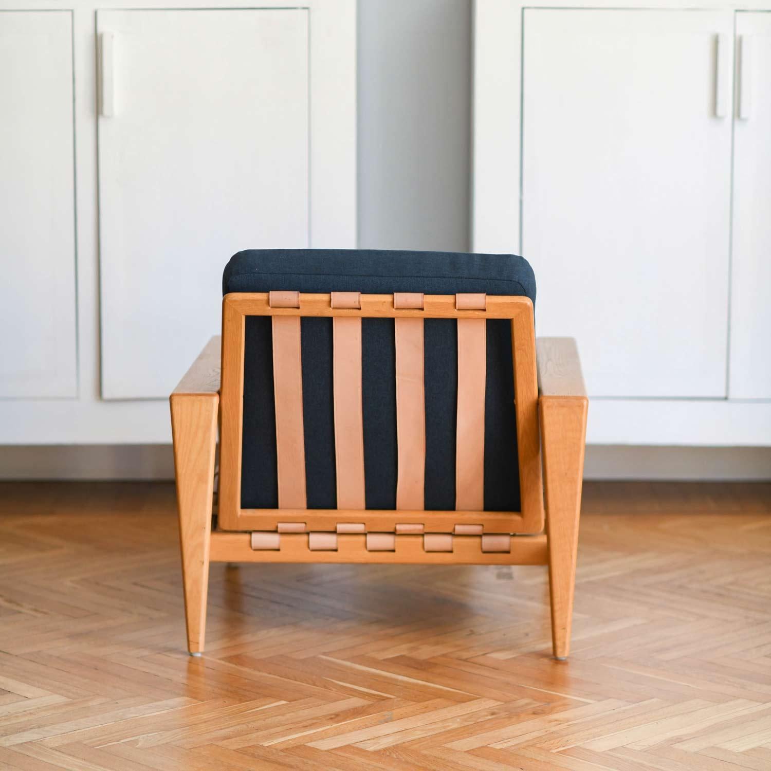Milieu du XXe siècle Paire de fauteuils Bodo en chêne suédois Svante Skogh 1957, lot de 2 en vente