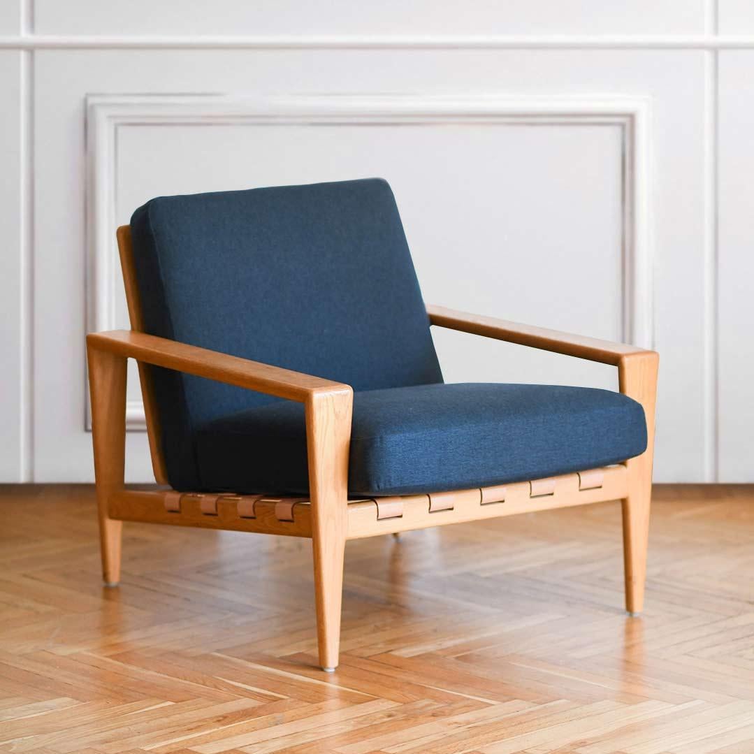 Textile Paire de fauteuils Bodo en chêne suédois Svante Skogh 1957, lot de 2 en vente