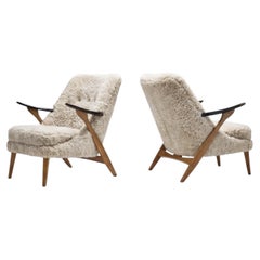 Pair of Svante Skogh Easy Chairs for Förenade Möbelfabrikerna, Sweden 1950s