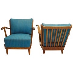 Pair of Svante Skogh Mahogany Lounge Chairs
