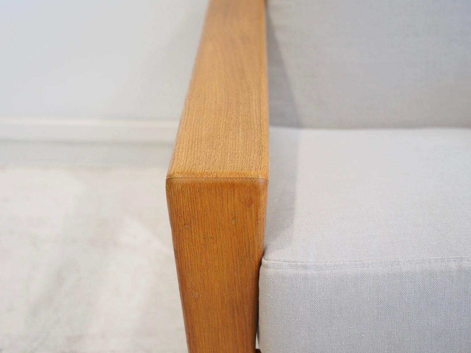 Mid-20th Century Pair of Svante Skogh Oak and Fabric Bodö Armchairs
