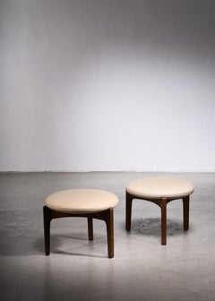 Pair of Sven Ellekaer Stools, Denmark, 1960s