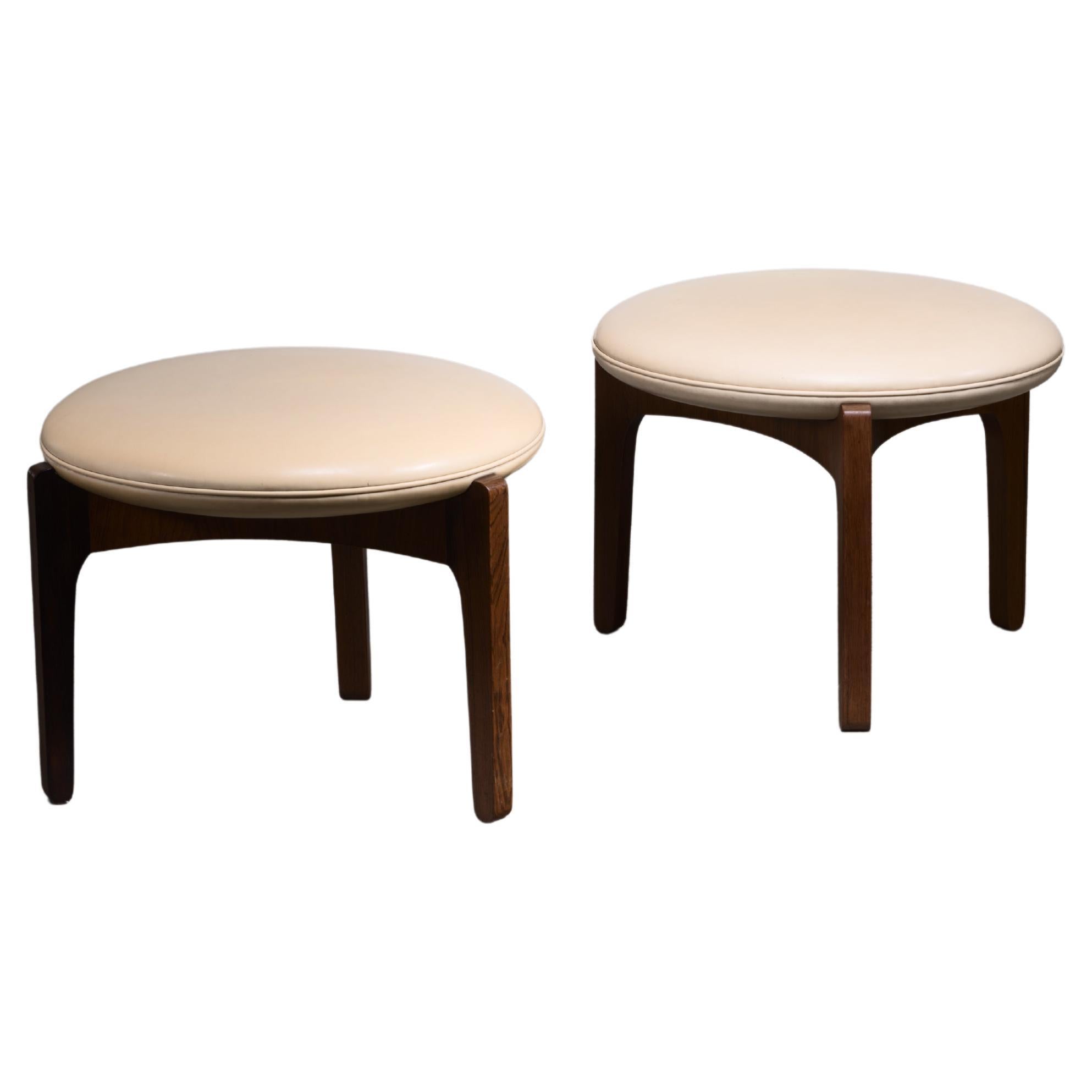 Pair of Sven Ellekaer Stools, Denmark, 1960s For Sale