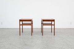 Pareja de mesas auxiliares de teca "Dixi" de Sven Engstrom y Gunnar Myrstrand para Tingstroms