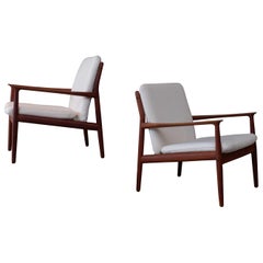 Pair of Svend Aage Eriksen Easy Chairs, Denmark, 1960s