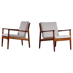 Pair of Svend Aage Eriksen Easy Chairs, Denmark, 1960s
