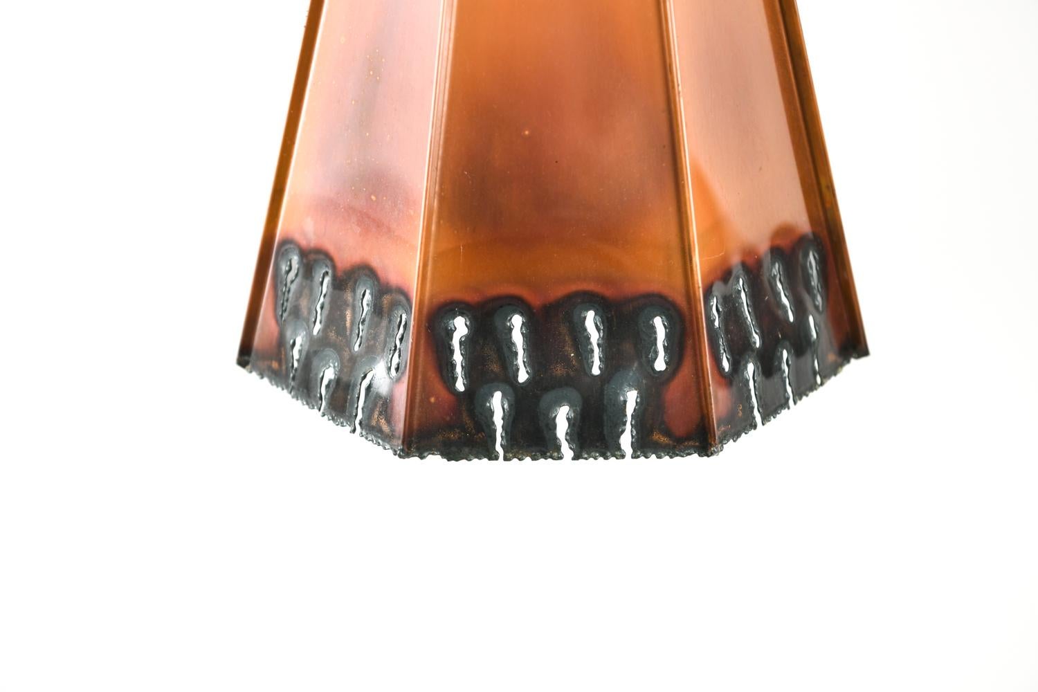 Mid-20th Century Pair of Svend Åge Holm Sørensen Brutalist Pendant Lights