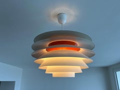 Pareja de lámparas colgantes Svend Middelboe "Verona" producidas por Nordisk Solar, años 60