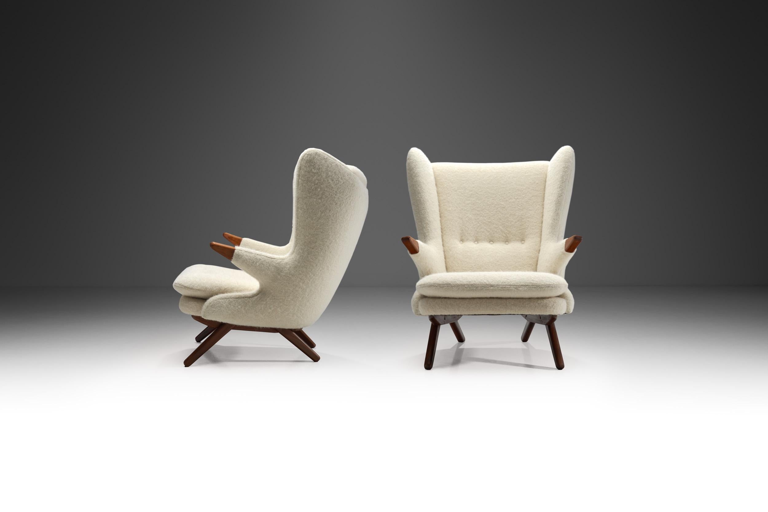 Mid-Century Modern Pair of Svend Skipper Lounge Chairs for Skippers Møbler, Denmark 1960s For Sale
