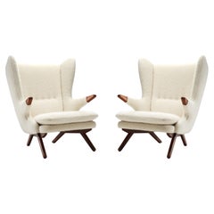 Vintage Pair of Svend Skipper Lounge Chairs for Skippers Møbler, Denmark 1960s