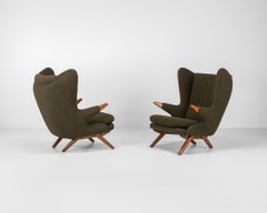 Pair of Svend Skipper “Model 91” Lounge Chairs, Denmark 1950s