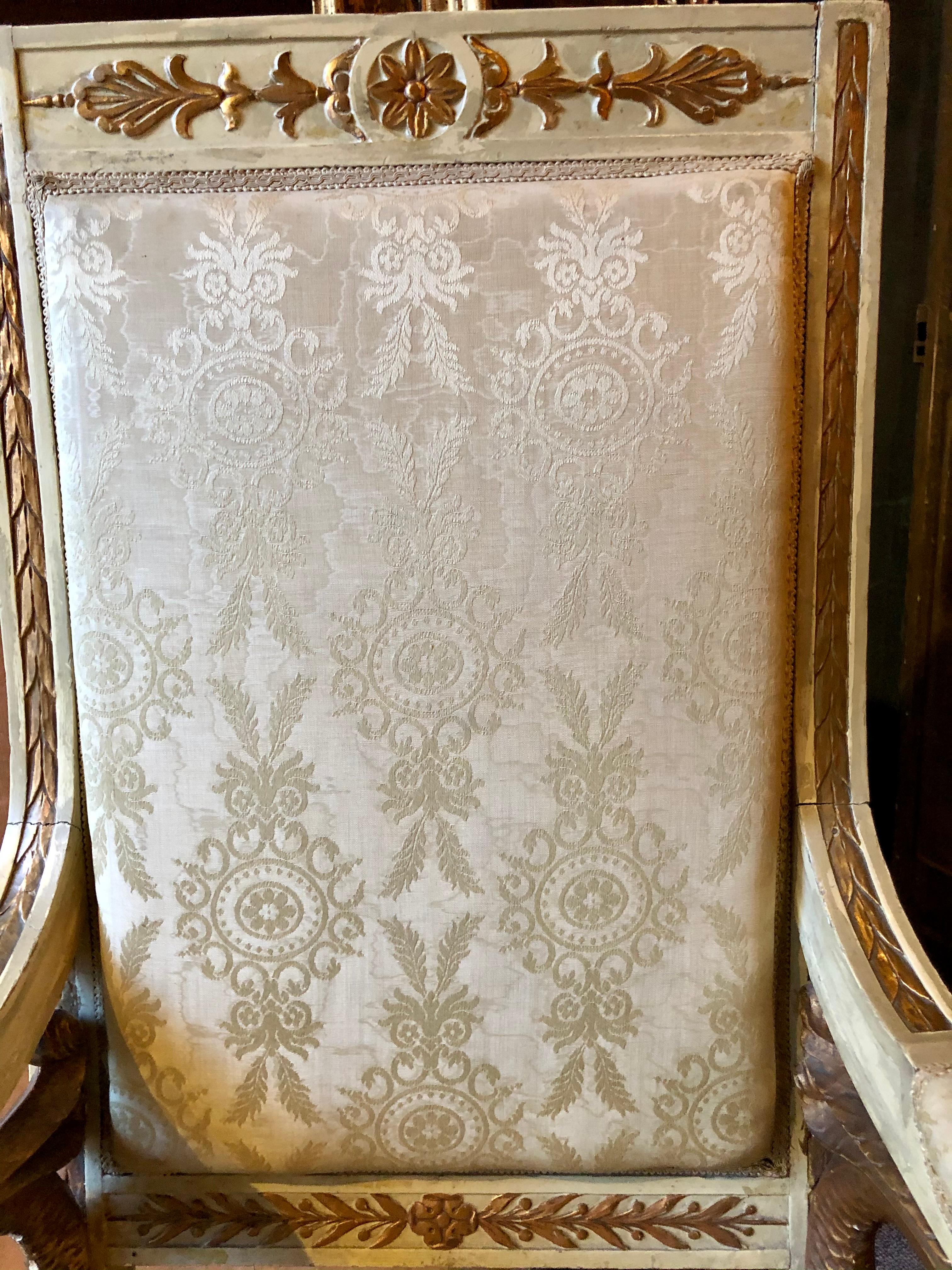 Pair of Swan 19th Century Armchairs For Sale 1