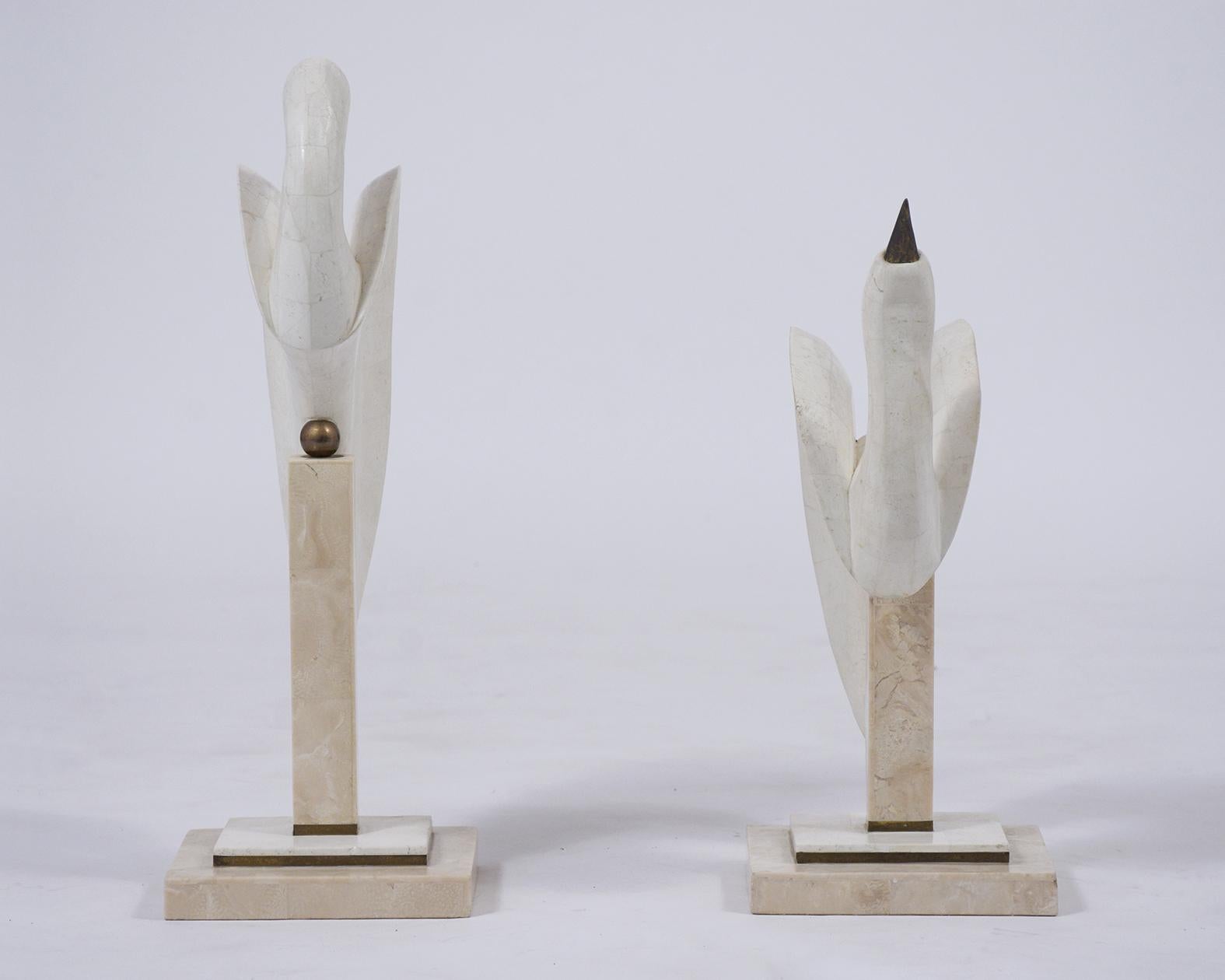 Pair of Swan Sculptures 3