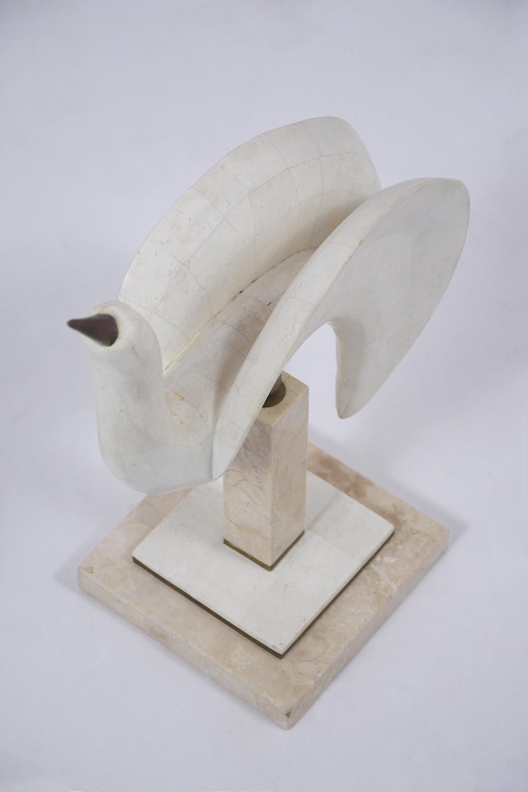 Hand-Crafted Pair of Swan Sculptures