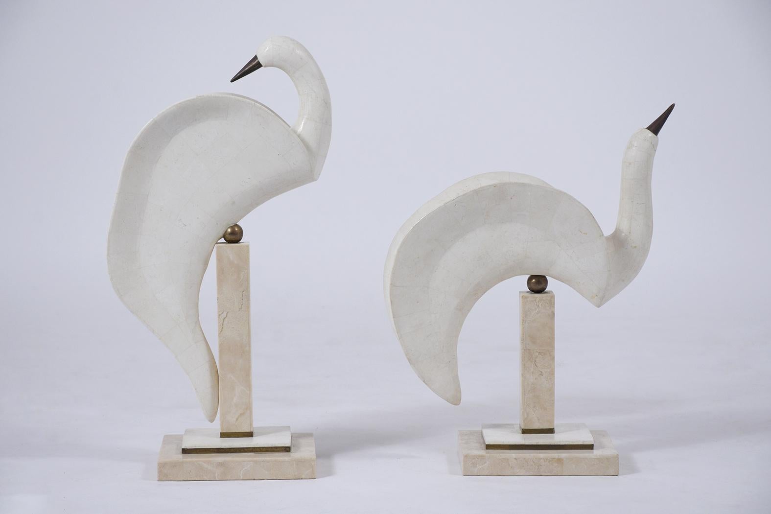 Late 20th Century Pair of Swan Sculptures