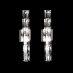 Pareja de apliques de cristal Swarovski "Verve