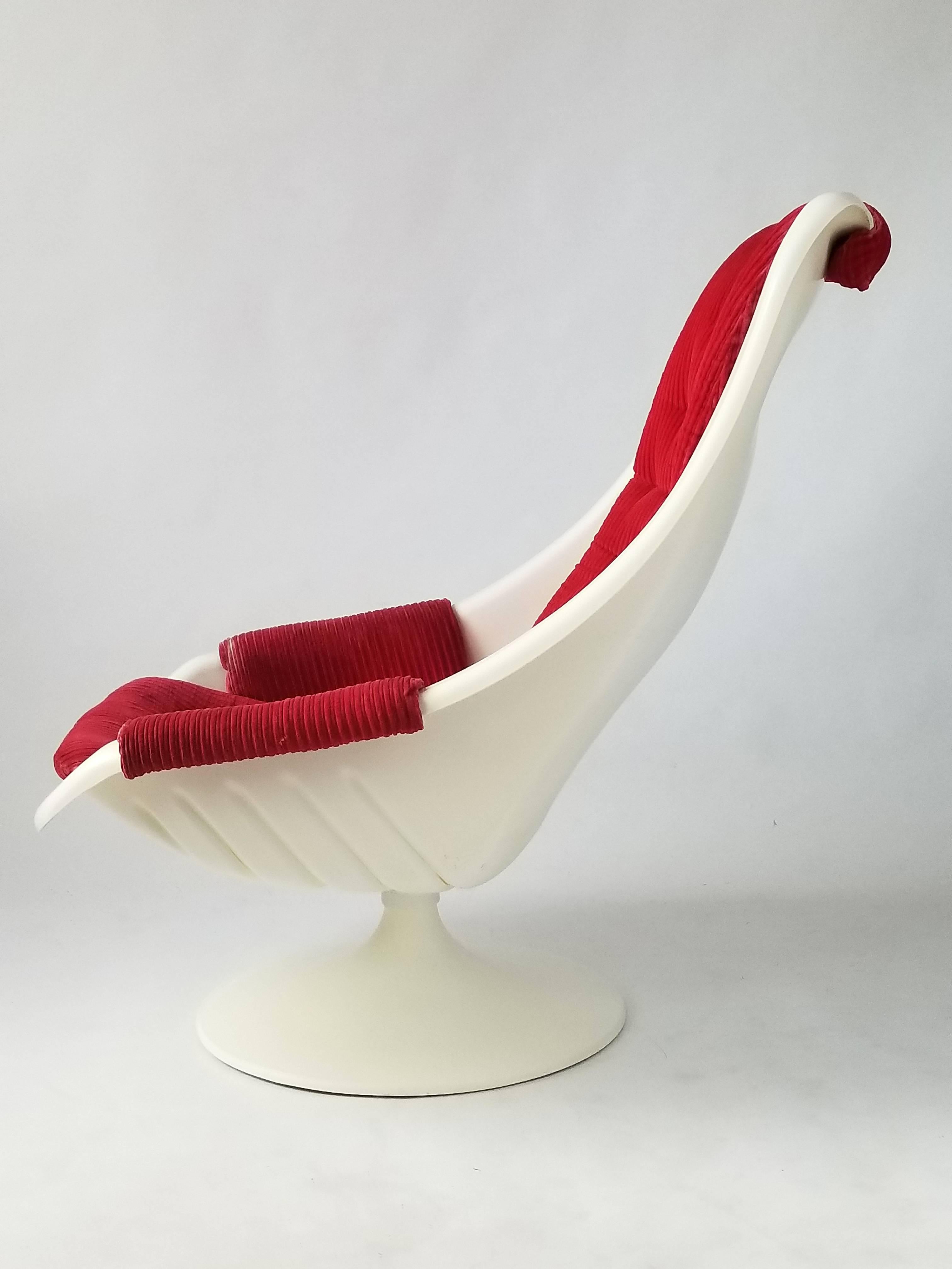 Swedish Pair of 'Swedfurn' Swivel Lounge Chair, 1970s, Sweden