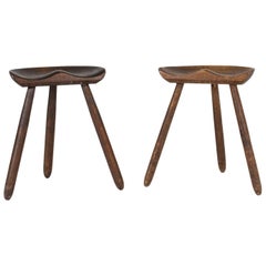 Pair of Swedish 1940s Milking Stools Pair of Swedish 1940s Milking Stools